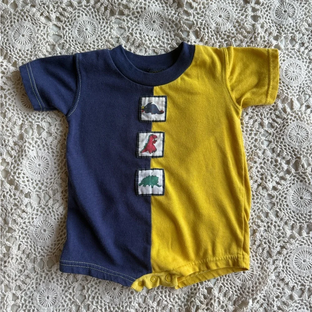 Vintage Wee Works Dinosaur Romper